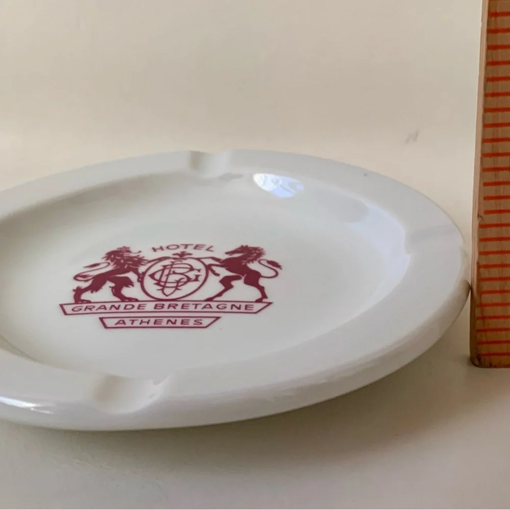 Vintage Grand Breatagne Athenes Hotel Greece Ashtray - Picture 2 of 10
